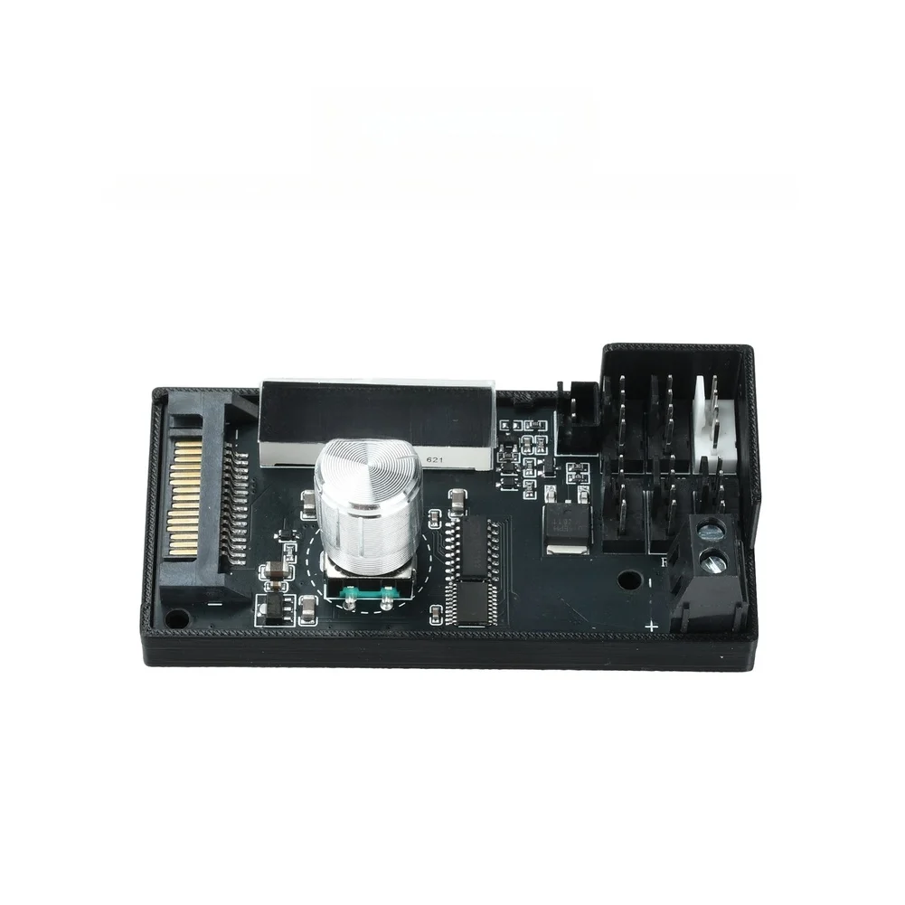 6 Channel Fan ControlWith Digital Display Temperature For SATA Power PC Case Cooling System Electrical Switches