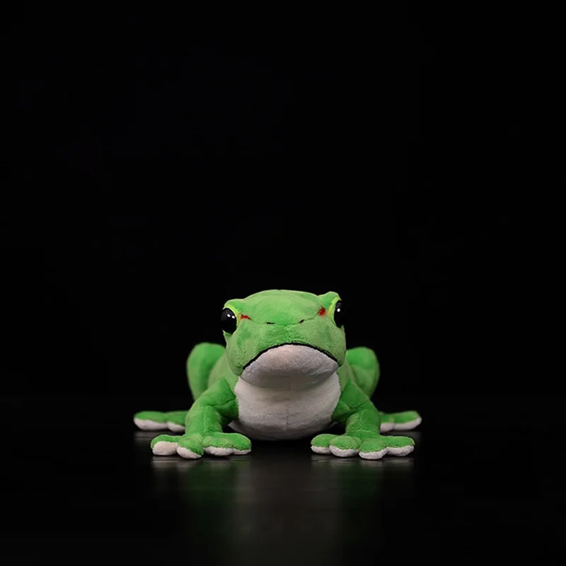 Soft Madagascar Day Gecko Plush Toy Realistic Cute Green Geckos Lizards Stuffed Animal Toys Gifts For Adults Kids