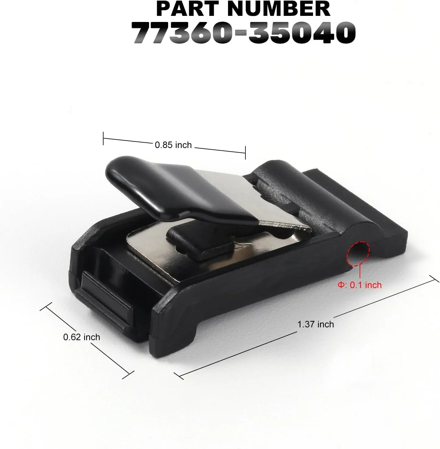 لتويوتا لاندكروزر 200 سلسلة VDJ UZJ URJ GRJ غطاء الوقود مشبك الباب الربيع 77360-35040 ، 7736035040