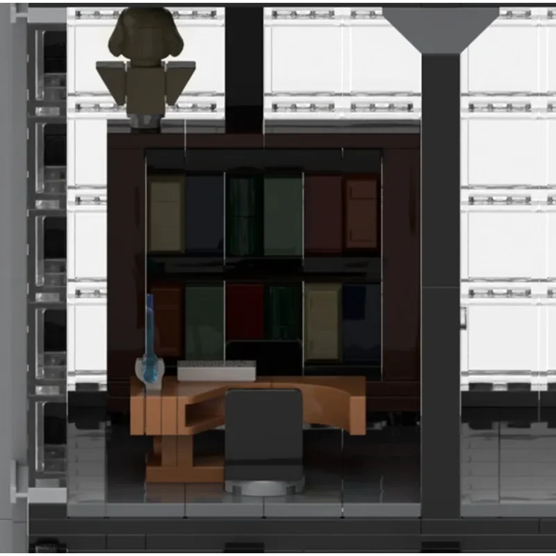 3456PCS MOC Creative Street View Wayne Tower Modularรุ่นสถาปัตยกรรมอาคารบล็อกการศึกษาประกอบของเล่นเด็กของขวัญ