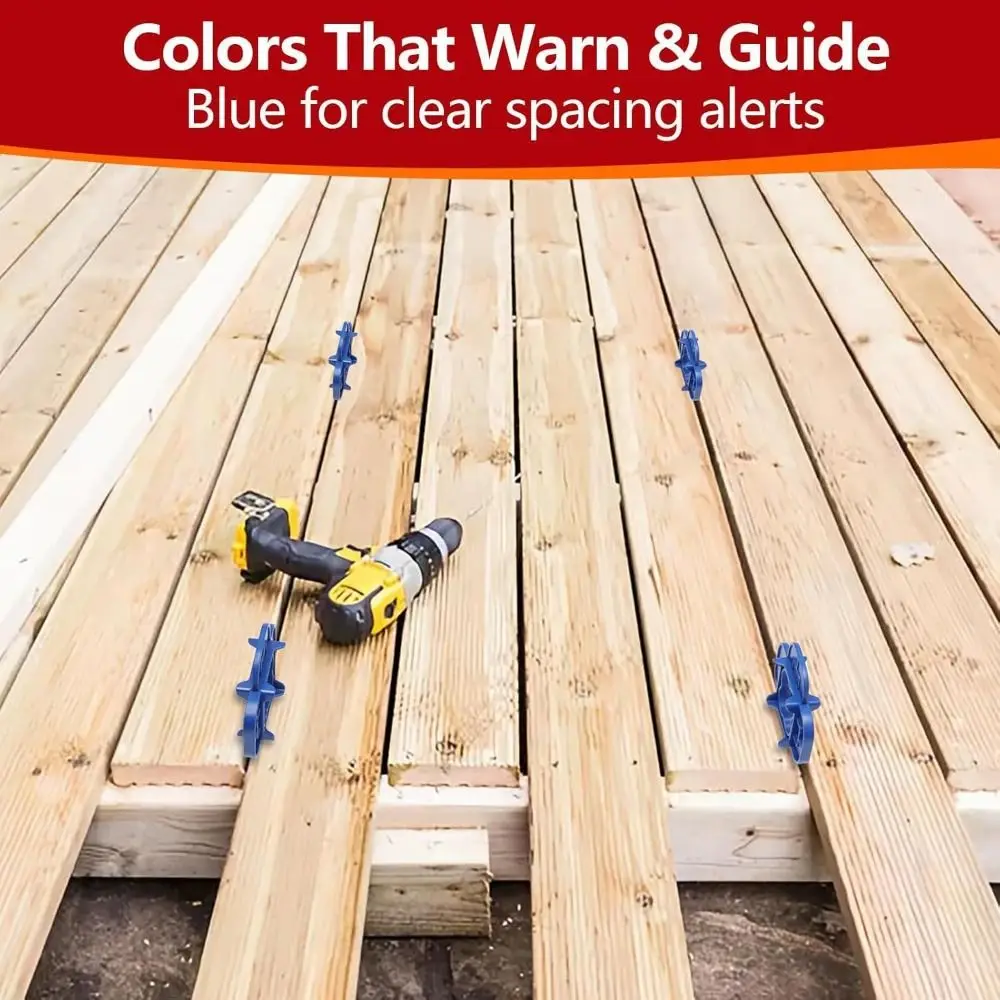 

12pcs 4 Thickness Precision Deck Gaskets Positioning Clip Auxiliary Wood Floor Spacers Plastic Hardwood Deck Spacers