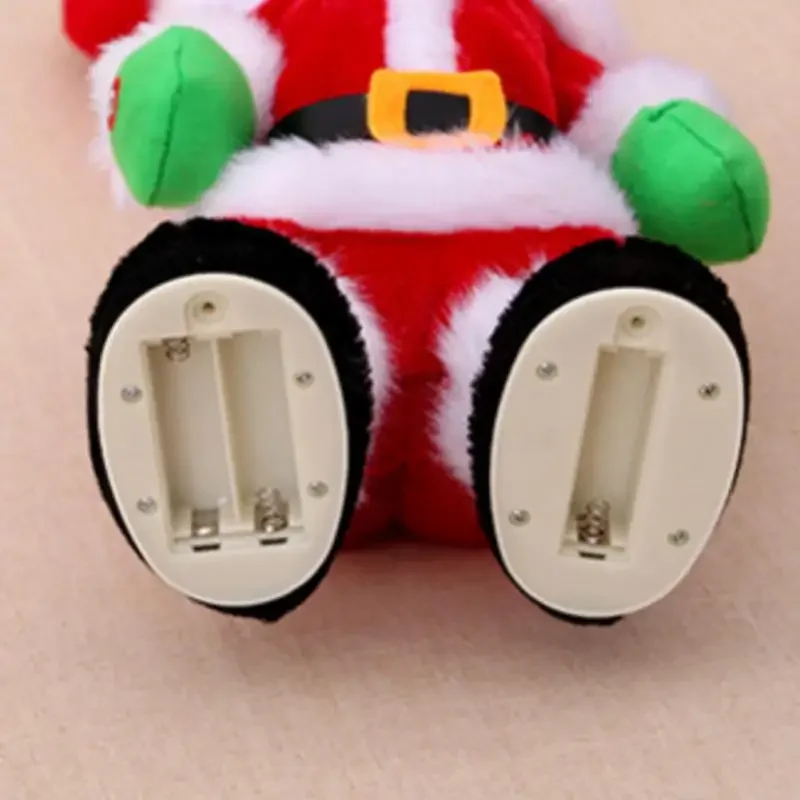 Robot de peluche de Papá Noel para niños, muñeco Musical electrónico de peluche, Twerking, canto de Navidad, decoración del hogar, regalo de Navidad