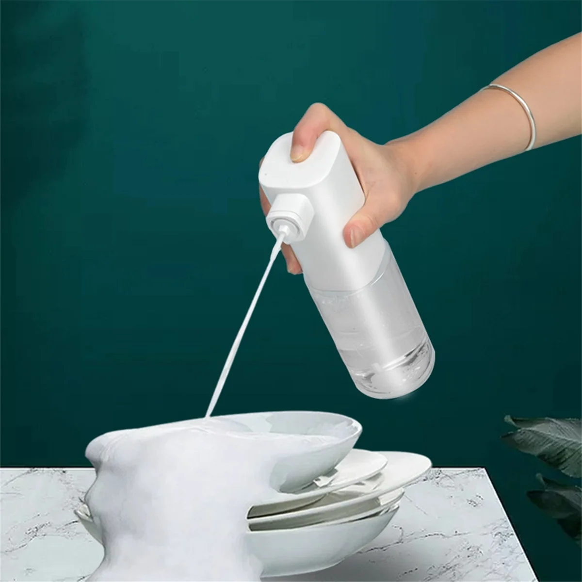 Newest! Automatic Foaming Soap Dispenser,Electric and Rechargeable,Refillable Foam Hand Dispenser for Kitchen Bathroom