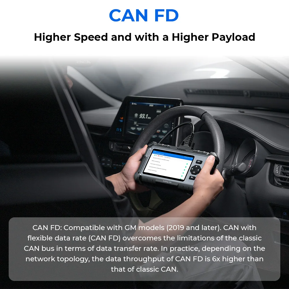 TOPDON 4 System Bluetooth Car Diagnostic Tools Auto OBD Scanner Lifetime Free Update Full OBD2 Functions TOPDON Artidiag500