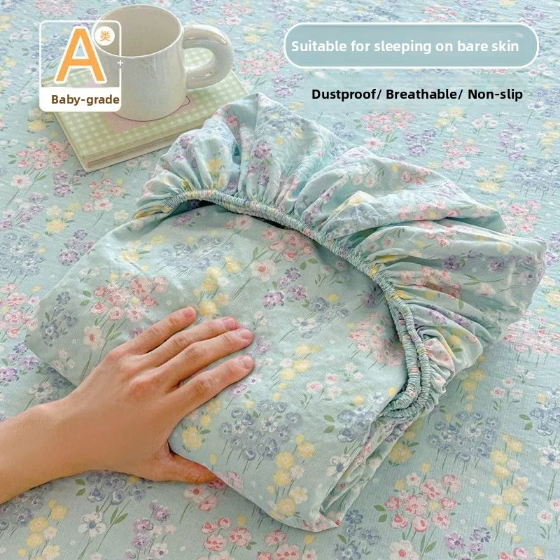 

Spring Summer Skin-friendly A-class Maternity Cotton Bed Canopy Dust-proof Dirty-proof Double-layer Ruffled Cotton Bed Canopy...