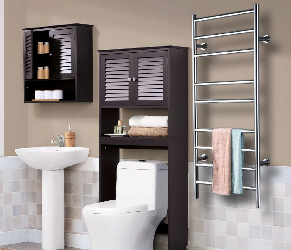 Stainless steel 304 ladder style wall mounted towel warmer Rack electric towel dryer heated towel rail