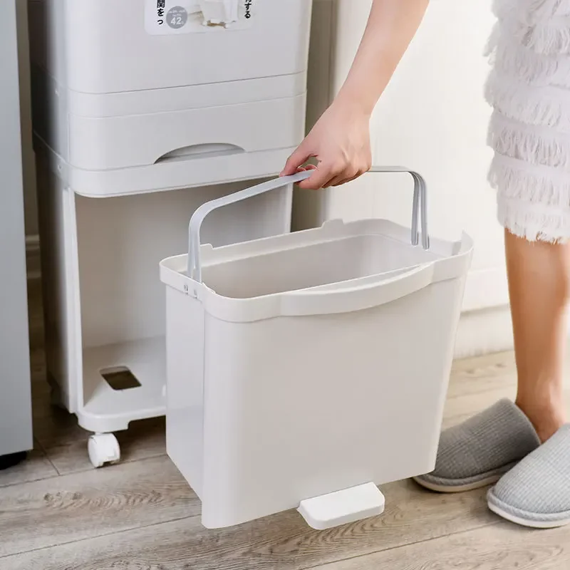 Kitchen trash can Household large-capacity double-layer dry and wet separation classification with lid Large high-value thickene