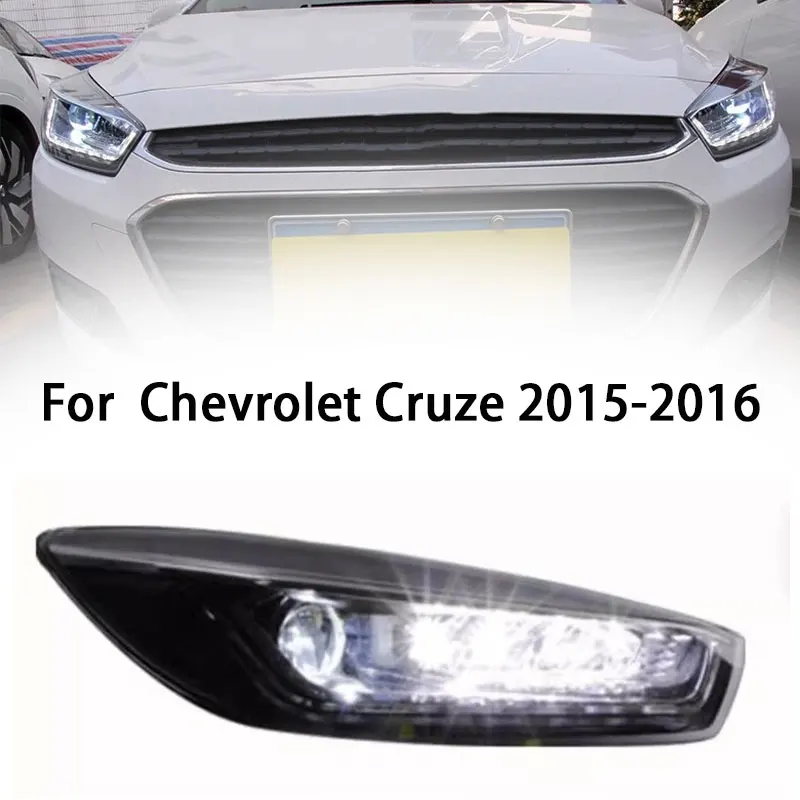 

Автомобильная фара для Chevrolet Cruze, фары 2015, 2016 дюйма, фара головного света DRL Hid, биксеноновые автомобильные аксессуары, фара