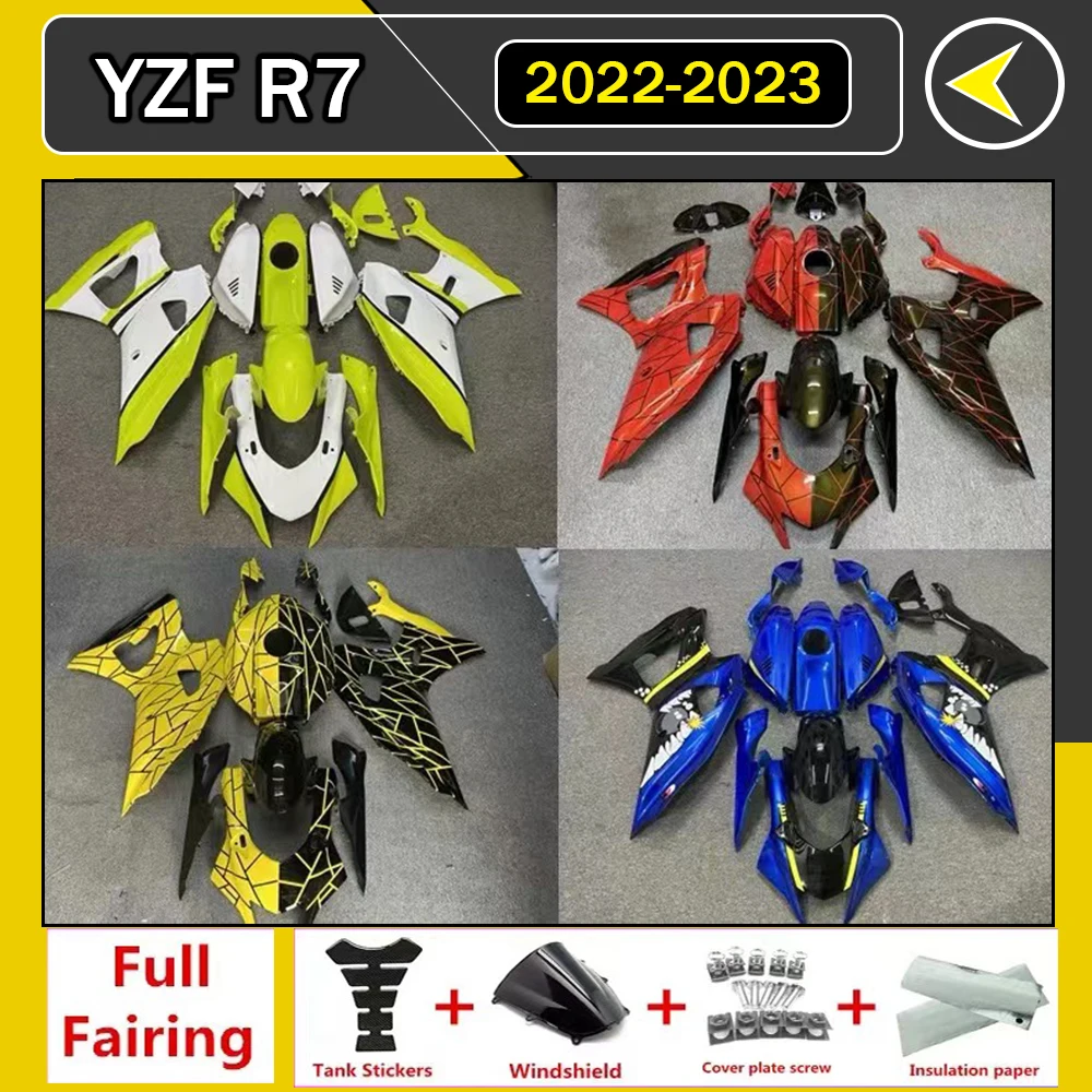 NEW ABS Motorcycle full Fairing Kit fit For Yamaha YZF R7 2022 2023 YFZ-R7 22 23 Bodywork body kits Fairings kits zxmt