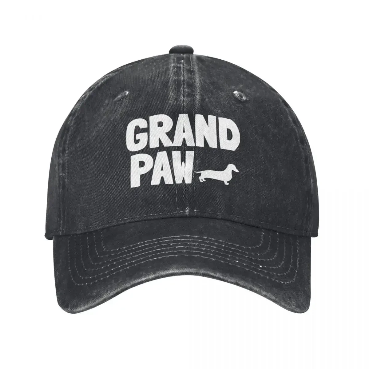 Grand Paw Funny Dachshund Grandpa Dad Dog Gift Baseball Cap Ball Cap tactical cap Women Hats Men's