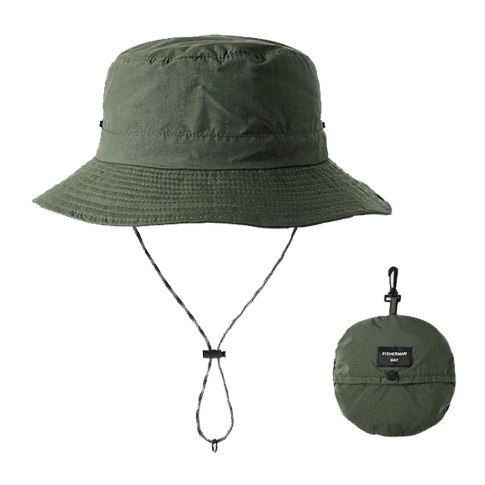 UPF50+ Foldable Wide Brim Bucket Hat Ice Silk Anti-UV Sun Hat Men Women Fisherman Boonie Hiking Fishing Beach Camping