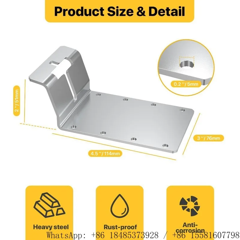 Metal T‑Post Target Hanger Brackets 6‑Pack FOR Outdoor Shooting Target Fence Mount Clip Installation Replacement Spare Parts