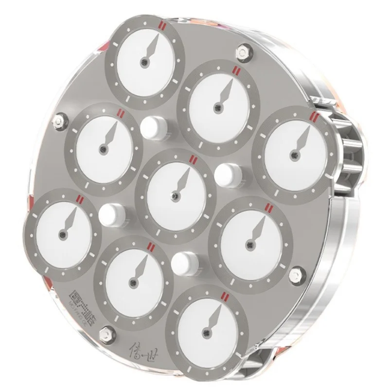 QiY 4x4 horloge magique exclusive LE QiYi horloge magnétique QY gris horloge vitesse Cube professionnel horloge magique Cube Puzzle jouets