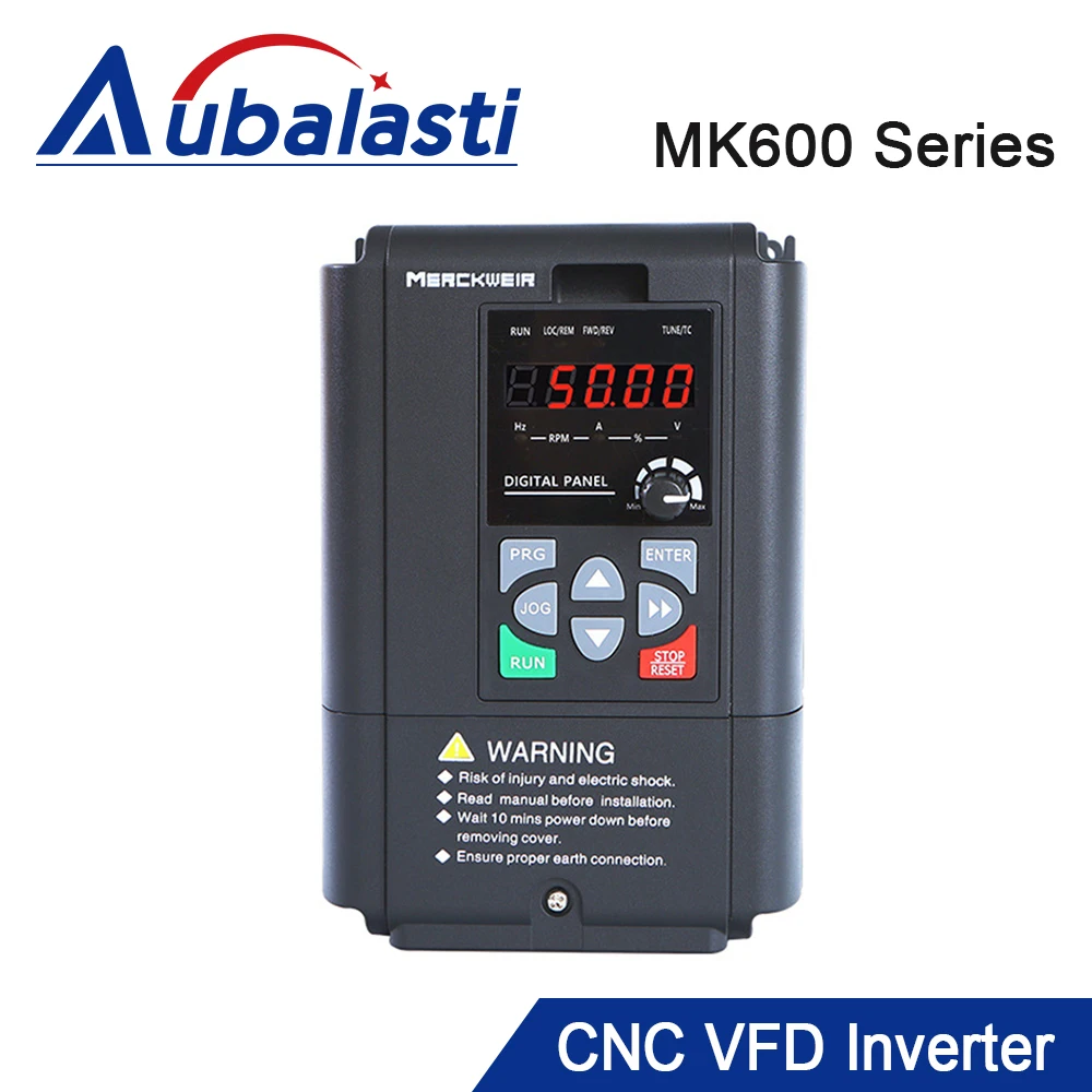Aubalasti  MK600 Series Single Phase CNC VFD Inverter 220V 1.5-7.5KW 50-2000Hz Special for Engraving Machine