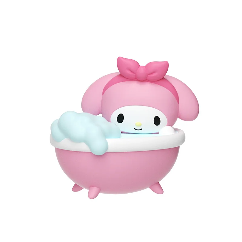 MINISO Sanrio Bubble Bath Series Blind Boxs Cute Bean Bag Decoration Children's Toy Surprise Gift Kawaii Hello Kitty Kuromi