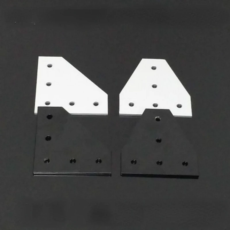 CNC 5-Hole 7-Hole Right Angle L-Type Connecting Plate T-Type Connecting Plate 202030304040 Aluminum Profile Parts