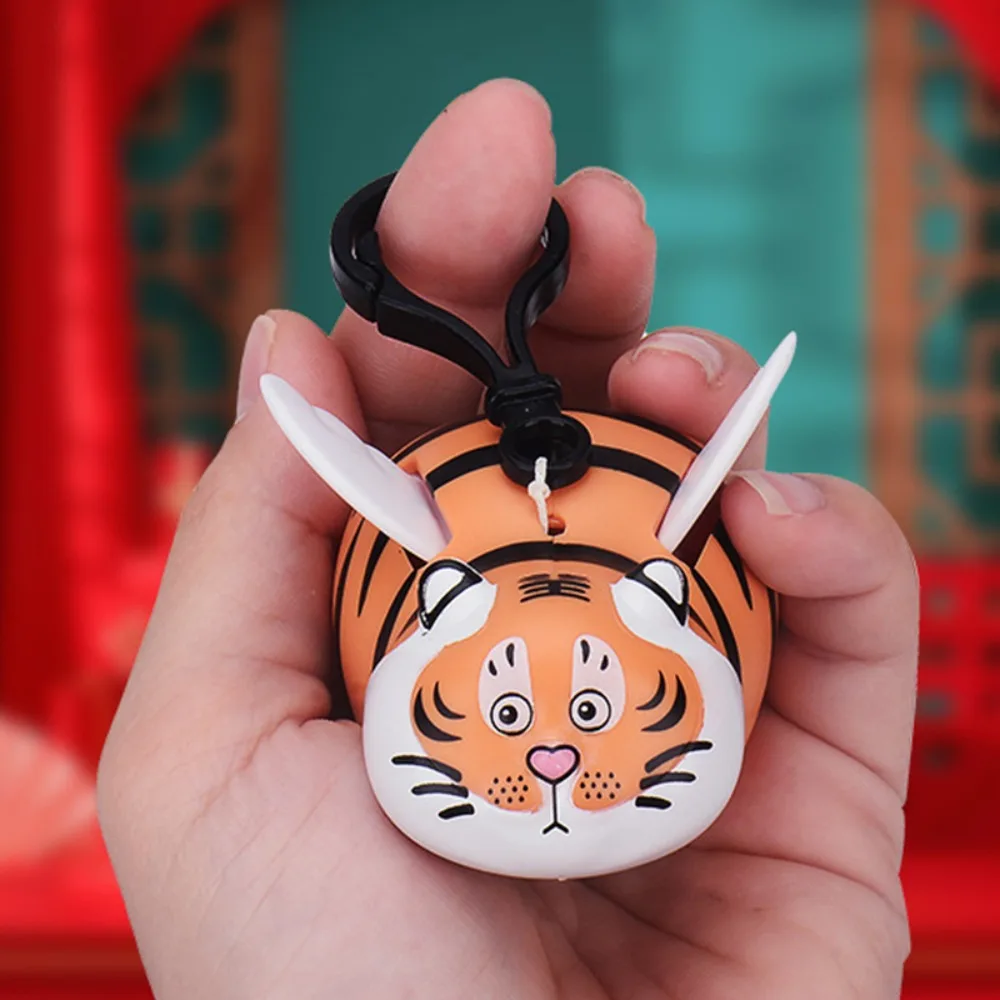 New Cute Flying Tiger With Wings Keychain Pendant Anime Character Model Kawaii Children's Toy New Year Gifts