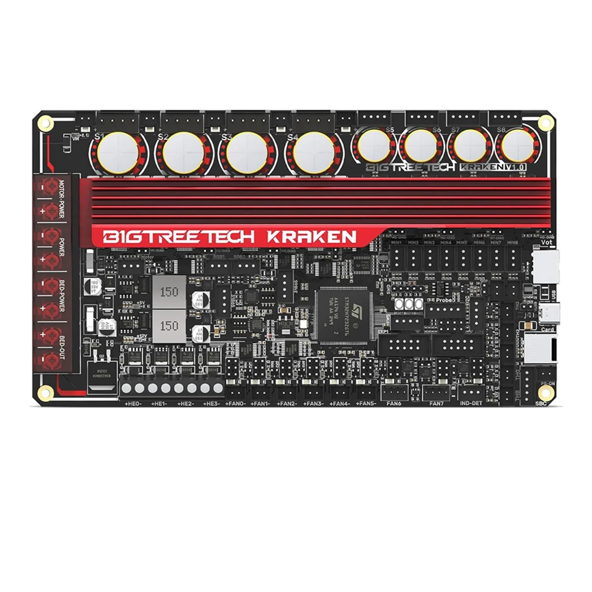 N35R_DU BIGTREETECH Kraken Control Board Onboard 8xTMC2160 Drivers