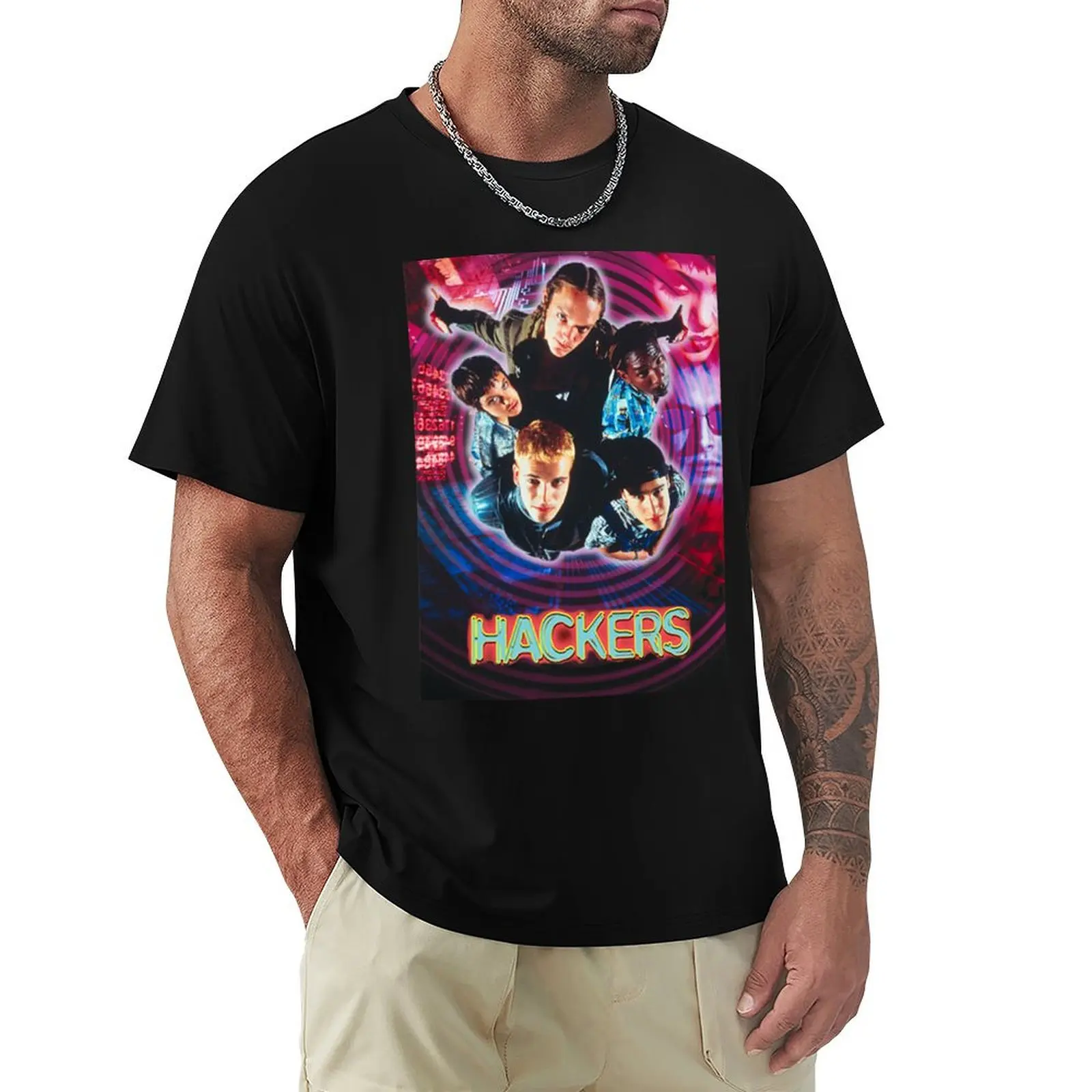

Hackers T-Shirt clothes Luxury man essential t shirt plus size tops mens designer t shirt