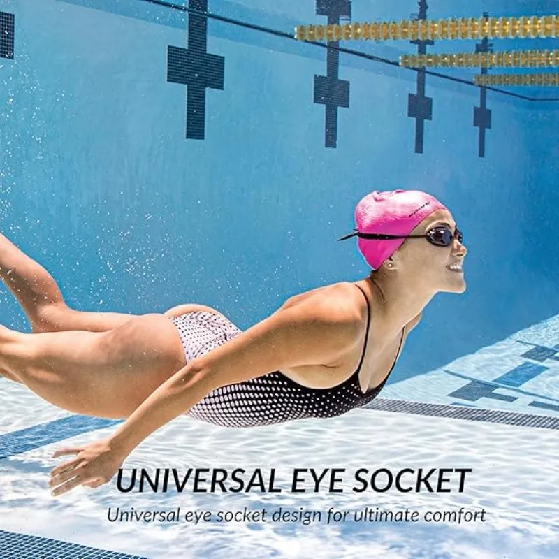 Anti-Fog Anti-UV High-Definition Swimming Goggles - Adjustable Silicone Flat Mirror for Adults, Boys & Girls view 6