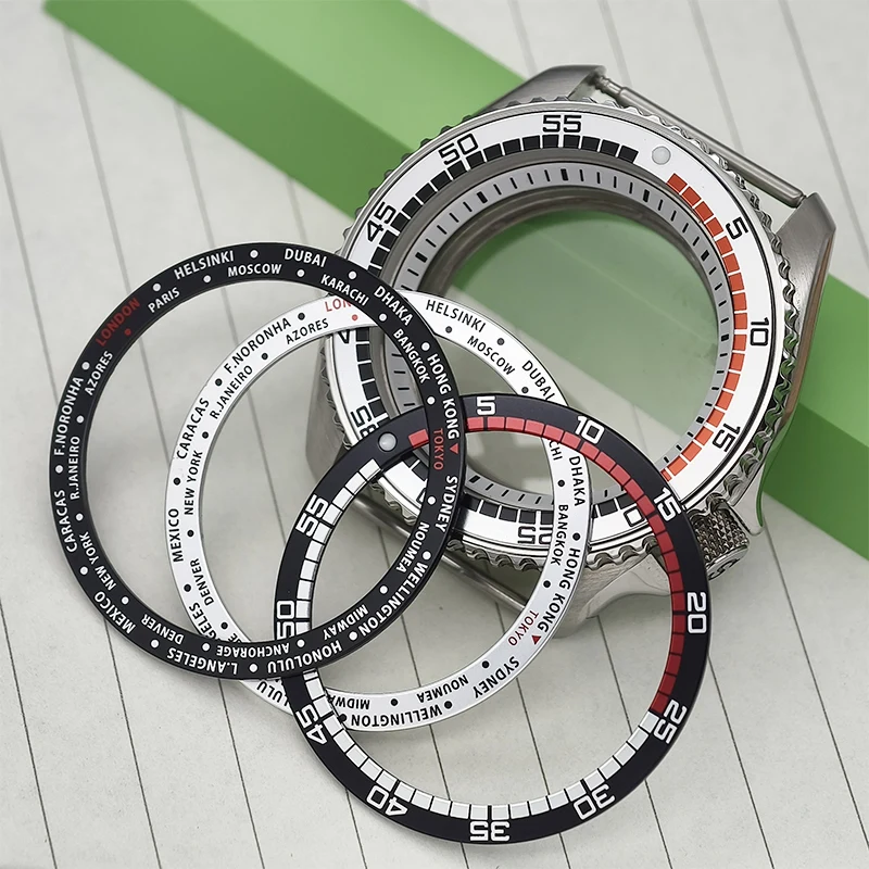 

Silver 42mm SKX007 Watch Case Flat Sapphire Glass Transparent Back Cover For NH35 NH36 4R 6R 7S Movement Watch Case Repair Part
