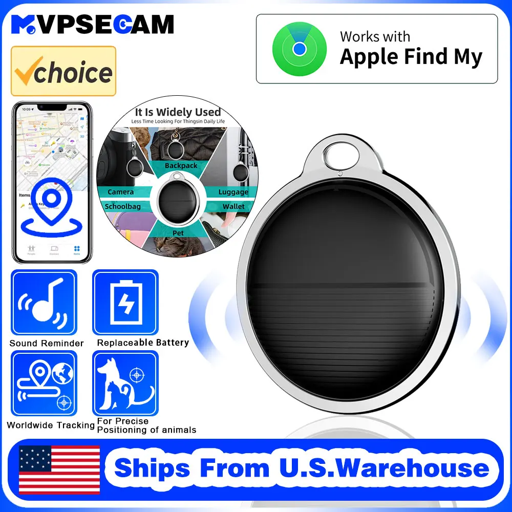 New GPS Smart Tag Finder Tracker Anti-Lost Device Locator for Apple Find My App Kids dog Car Tracking Silicone Leather Case Mini