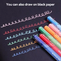 Languo 6-144 Colors Painting Acrylic Gel Pens Large Capacity Ink Pen for Drawing Diary Diy Color Doodling Painting Art Supplies 2