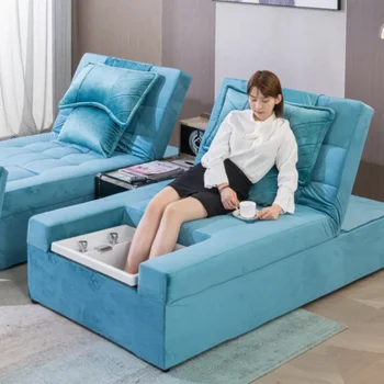 Schönheitssalon Professionelle Spa Pediküre Stühle Sofa Ohr Spa Fuß Shop Liege Thai Genießen Elektrische Fuß Badewanne Set Möbel