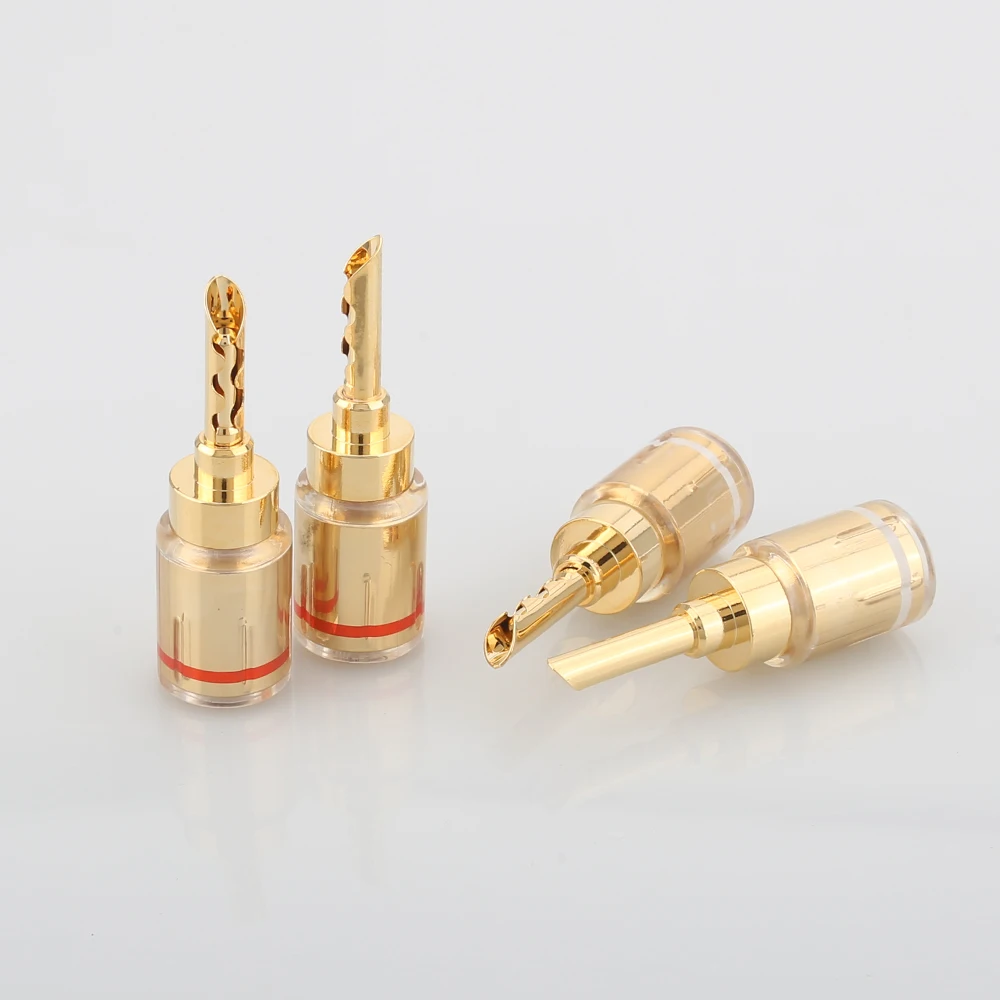 

Высококачественный родиевый позолоченный адаптер типа «банан» для разъемов проводов кабеля динамика «сделай сам»