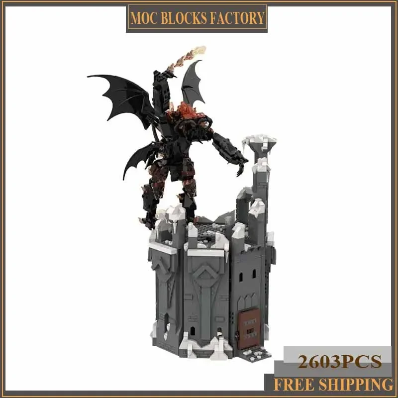 

Magical Rings Movie Model Moc Building Bricks Durind's Tower Technology Modular Blocks Gifts Christmas Toys DIY Sets Assembly