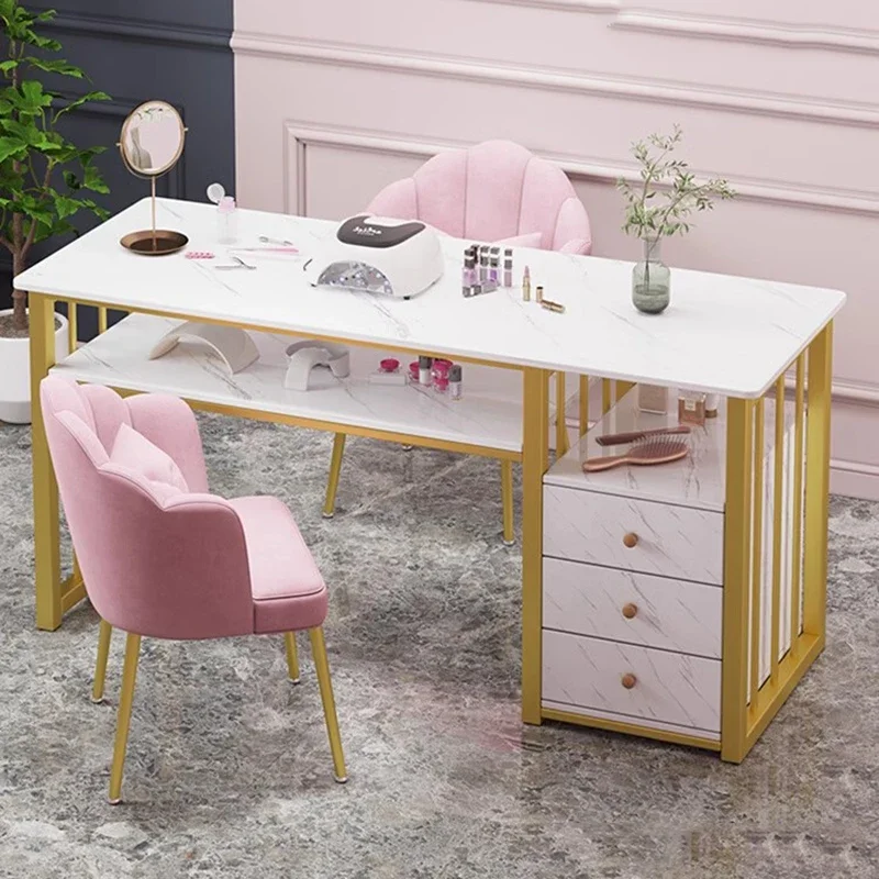 Mesa de Manicura Portátil con Colector de Polvo para Estética y Belleza, Mueble de Diseño para Manicura