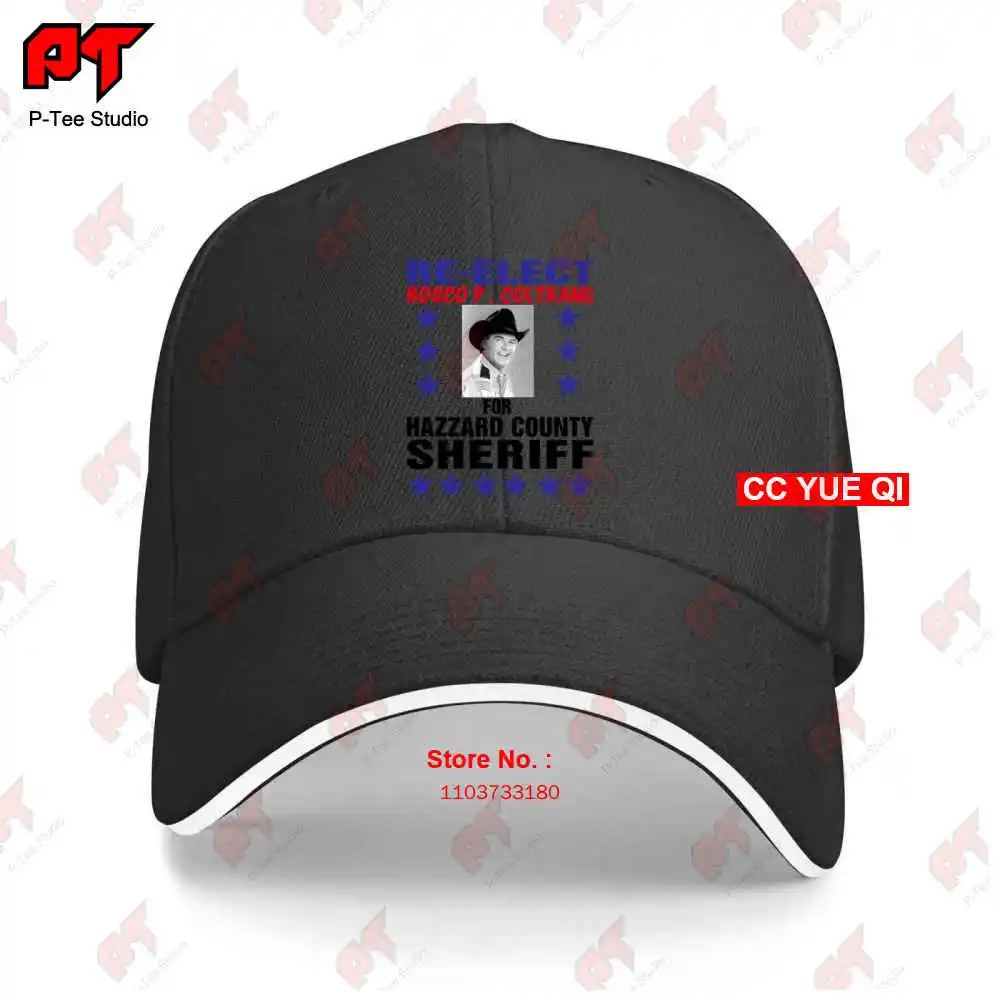 Re-elétrica Rosco P Coltrane Baseball Caps, Hazzard Sheriff, Truck Cap, GO84