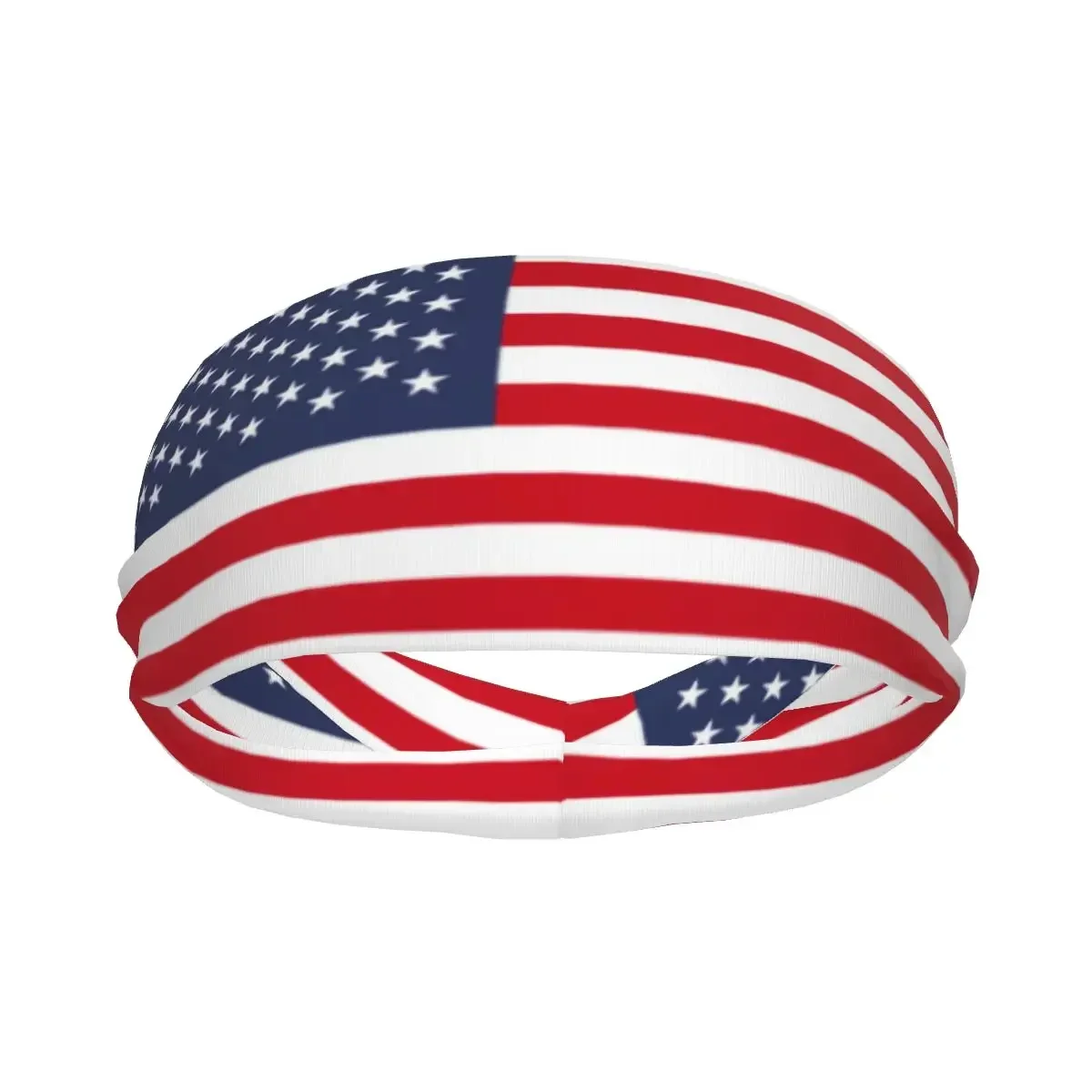 

Usa Flag Athletic Headband Elastic Sweatbands Women Men Basketball Sports Gym Fitness Sweat Band Volleyball Tennis
