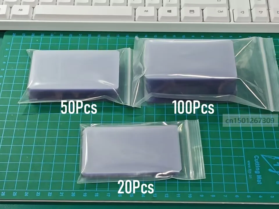 Translucent Matt Plastic PVC Sheets Blank Acetate Business Card 20/50/100/500 You Choose Quantity