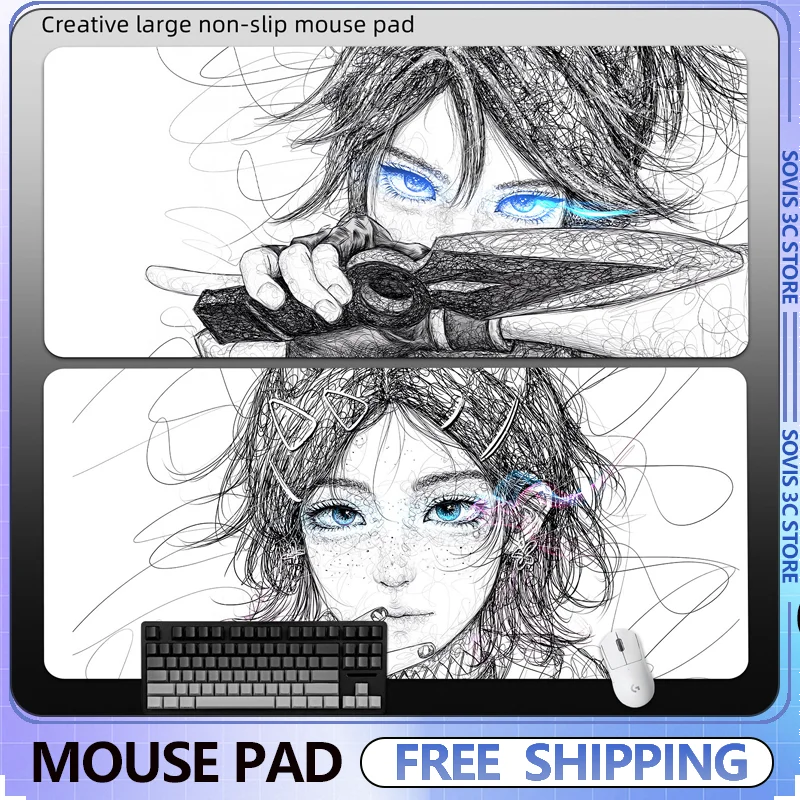 

VALORANT Theme Gaming Mouse Pad Rubber Customizable Large Anime Mousepad fps Esports Office Desktop Keyboard Accessories