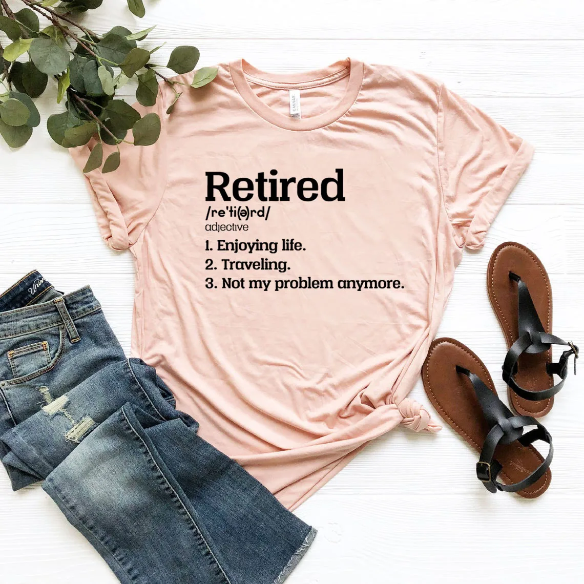 Retired T-Shirt Retired Not My Problem Anymore T Shirt Funny Retirement Party Gift Women Graphic Tees Short Sleeve Tshirts Tops