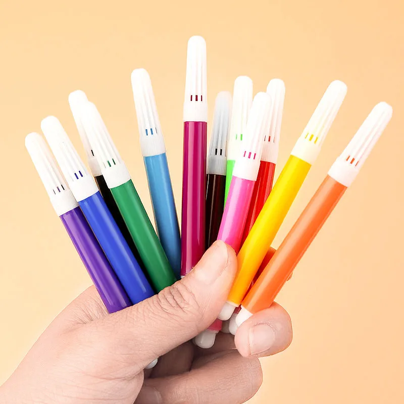 

6PCS Children Painting Non-toxic Water Color Pencil Washable Watercolor Pen Mark Painting for Kids Drawing Art School Supplies