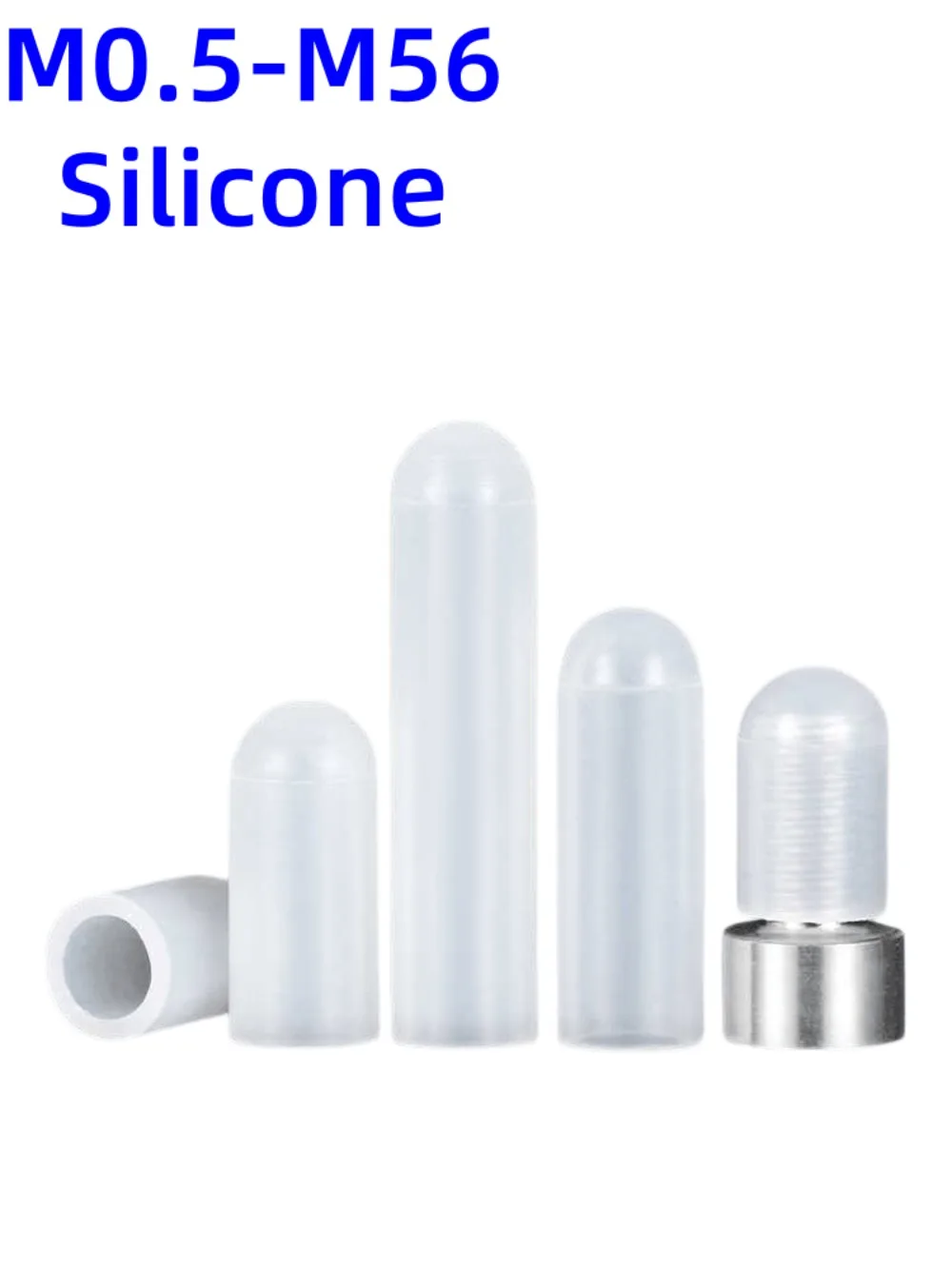Industrial Silicone Anti‑Collision Sleeve High Temperature Dust Cap for Screw Protection During Powder Coating Electroplating