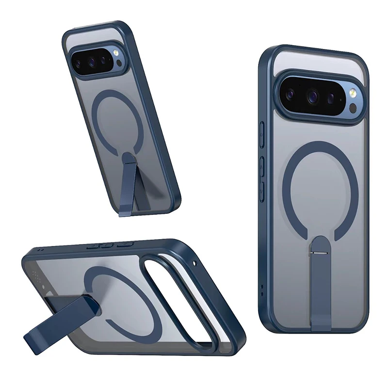 Car Mounted Magnetic Metal Invisible Bracket Phone Case For Magsafe For Google 10Pro XL 9A Lens Back Cover Protection Function - view 2
