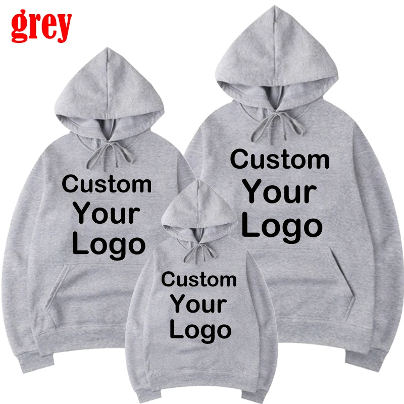 Fashion Hoodies Sweatshirt For Men And Women Kids Clothes Parent-child Print Long-sleeved  Matching Family Hoodies