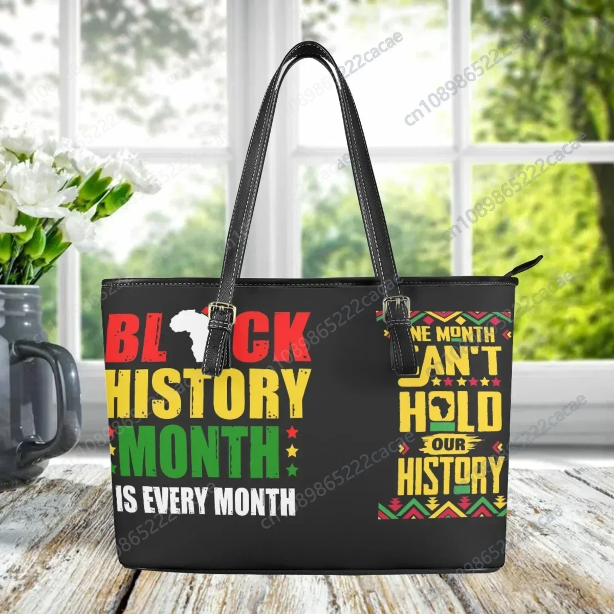 Shoulder Bag for Women Gift Black History Month Juneteenth 1865 Designer Large-capacity Handbag Street Commuting Travel Purse