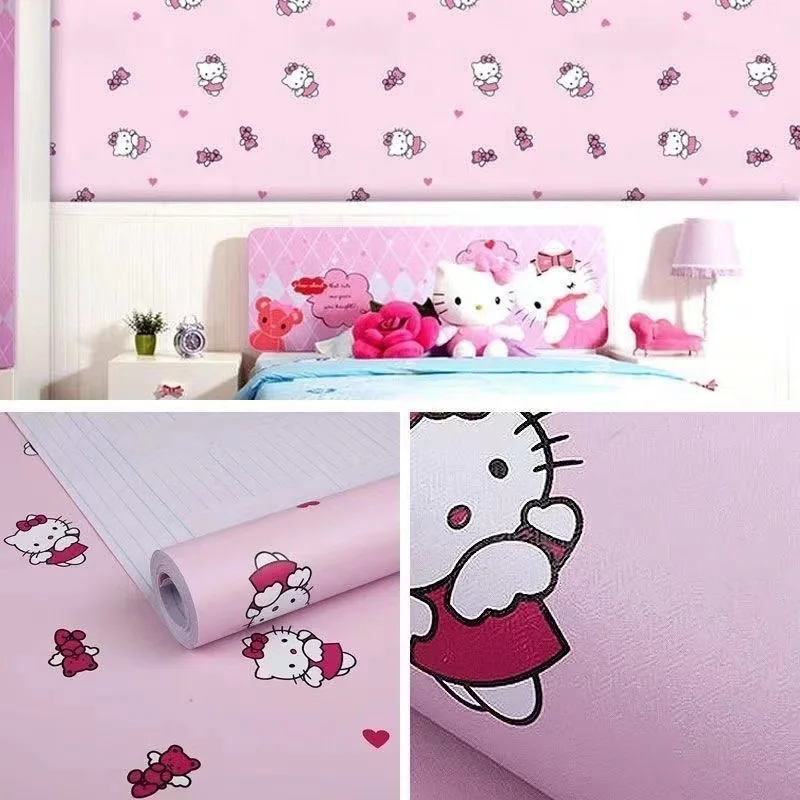 Kids\' Room Self-adhesive Wallpaper Waterproof and Moisture-proof Bedroom Children\'s Room Decoration Renovation DIY Wall Stickers
