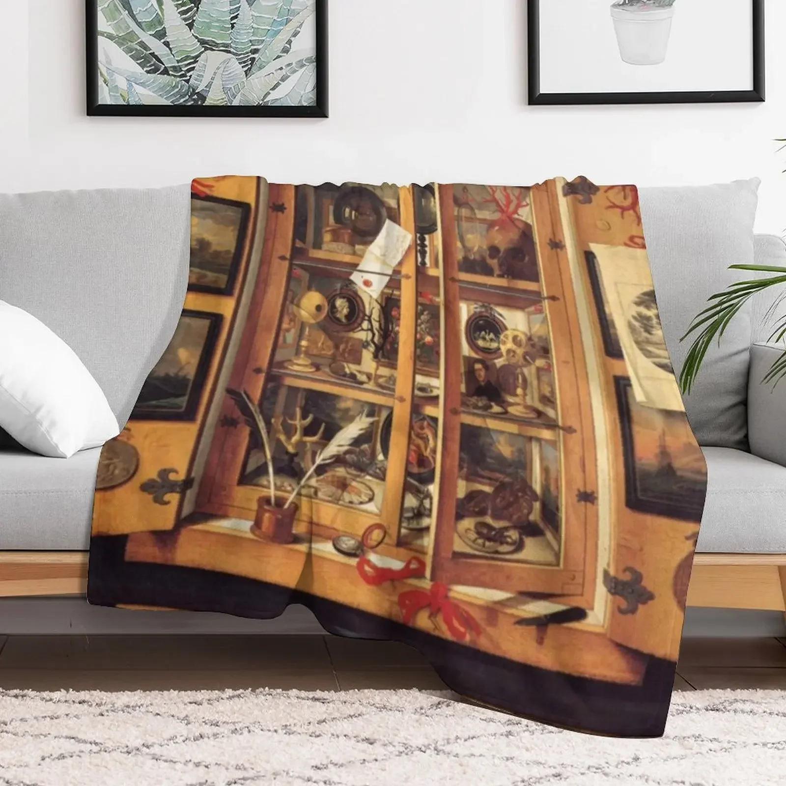 Cabinet Of Curiosities Throw Blanket Comforter Blankets For Baby Blankets