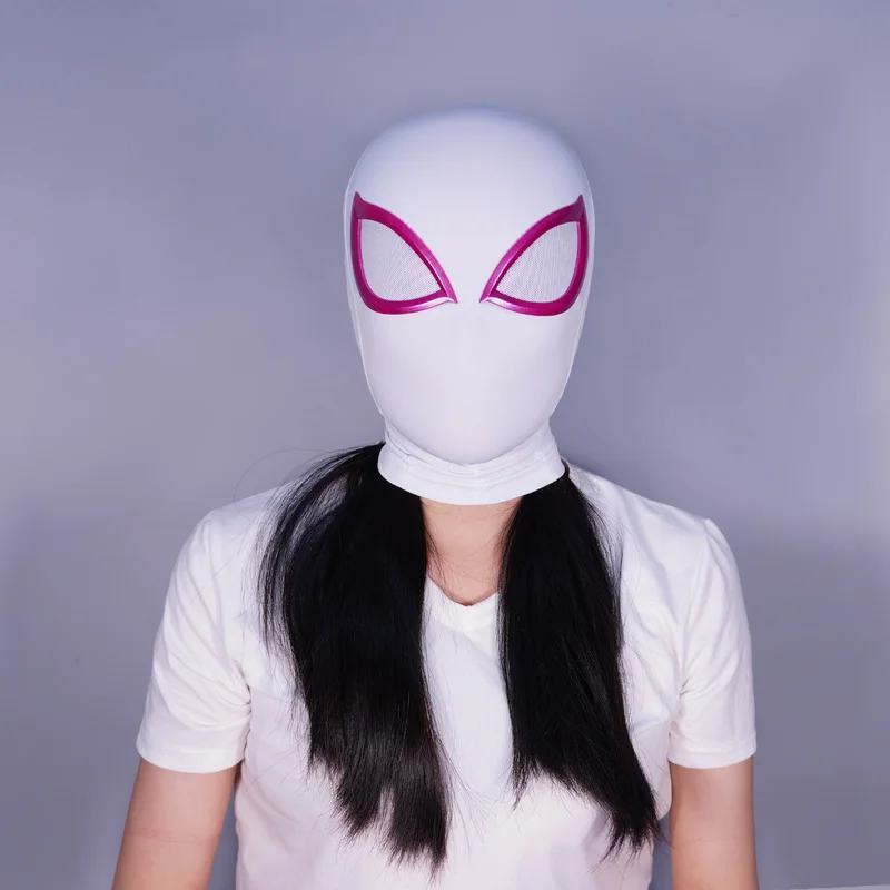 

Spider Man Mask Hot Marvel Gwen 1:1 3D Handmade Spiderman Masks with Faceshell Halloween Cosplay Costume Replica Birthday Gift