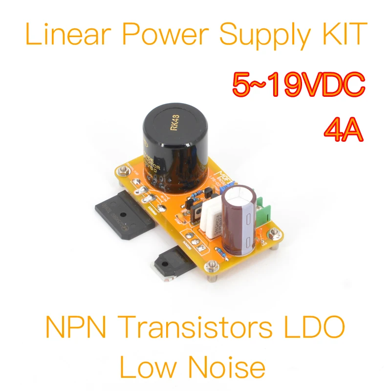 MOFI-LPS-02- Linear Power Supply  (SingleRail) 5-19VDC 4A DIY KIT(TeraDak Circuit)