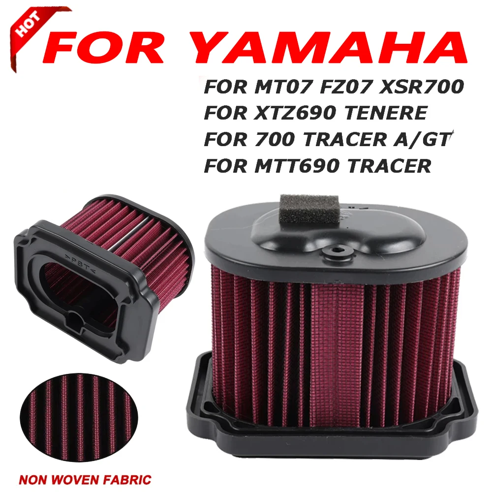 Air Filter Intake Cleaner Air Element Cleaner For Yamaha MT07 MT 07 Moto Cage FZ07 XSR700 XTZ 690 Tenere 700 Tracer GT Tracer 7