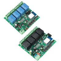 DC/AC 5V/7-32V AC 220V Three-Mode 4 Channel WiFi Remote Control Relay Switch Module 433MHz RF Works with Tuya APP