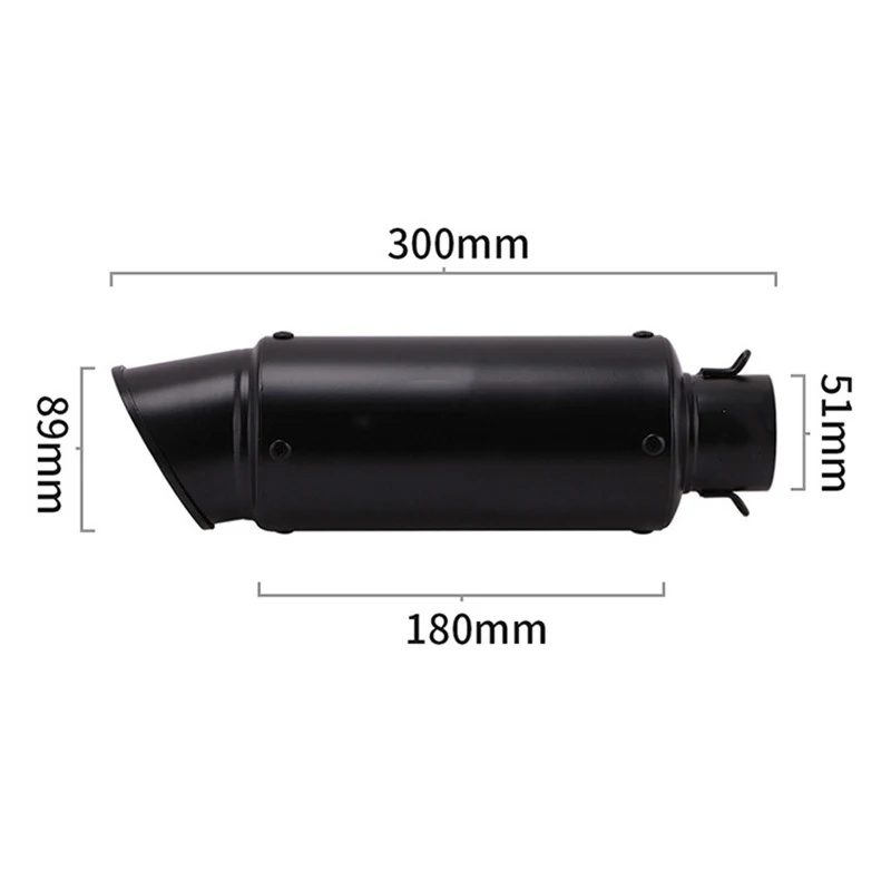 51/60mm Universal motorcycle exhaust inox muffler carbon fiber exhaust with DB Killer for z900 R3 R25 MT07 MT09 R1 Z400 Z650 image 3