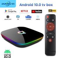 Android 10 Smart TV Box Q Plus 2.4G WiFi 6K 3D Support Allwinner H616 support Google Netflix Set Top Box