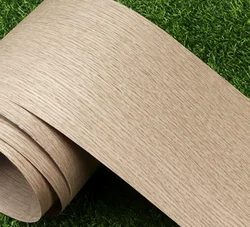 L:2.5meters Width:160mm T:0.3mm Smoky Gray White Oak Stripe Wood Veneer High End Fashionable  home decoration